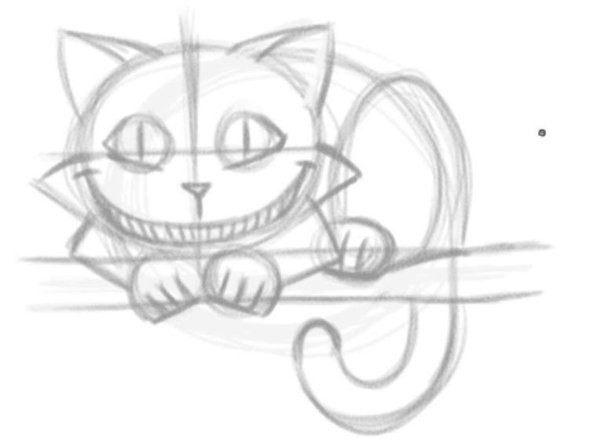 How to draw the Cheshire Cat How to draw the Cheshire Cat