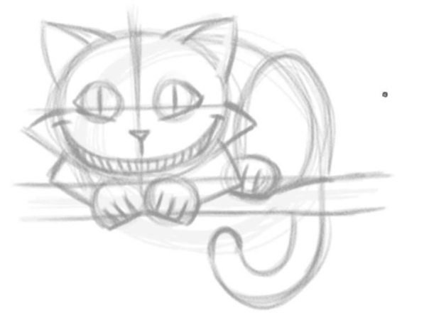 How to draw the Cheshire Cat