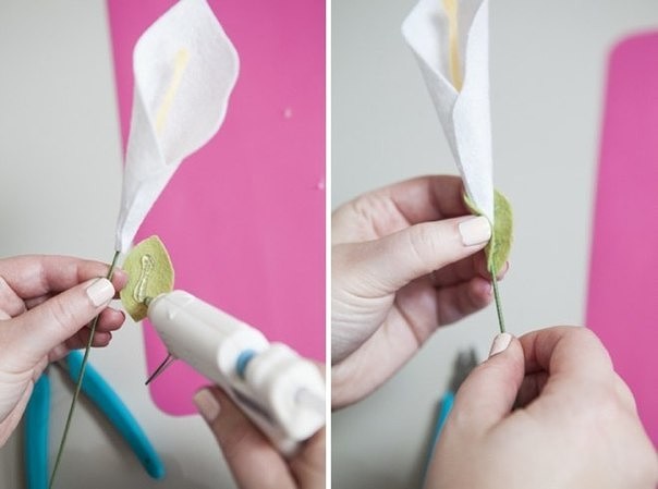 DIY Felt Calla Lily