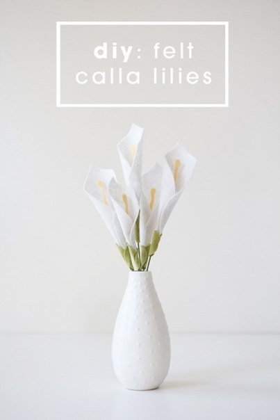 DIY Felt Calla Lily