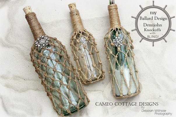 Simple Bottle Decoration With Rope