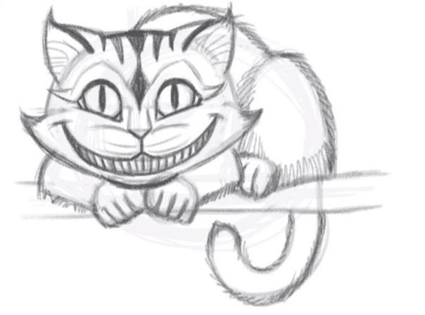 How to draw the Cheshire Cat