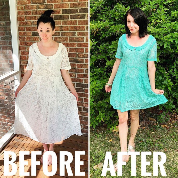 Woman Transforms Thrift-Store Clothes For $1 Into Elegant OutfitsArtist Woman Transforms Thrift-Store Clothes For $1 Into Elegant OutfitsArtist