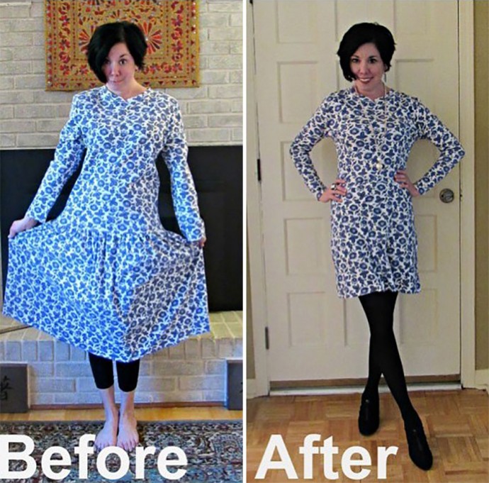 Woman Transforms Thrift-Store Clothes For $1 Into Elegant OutfitsArtist Woman Transforms Thrift-Store Clothes For $1 Into Elegant OutfitsArtist