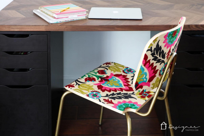 DIY Decoupage Chair With Fabric