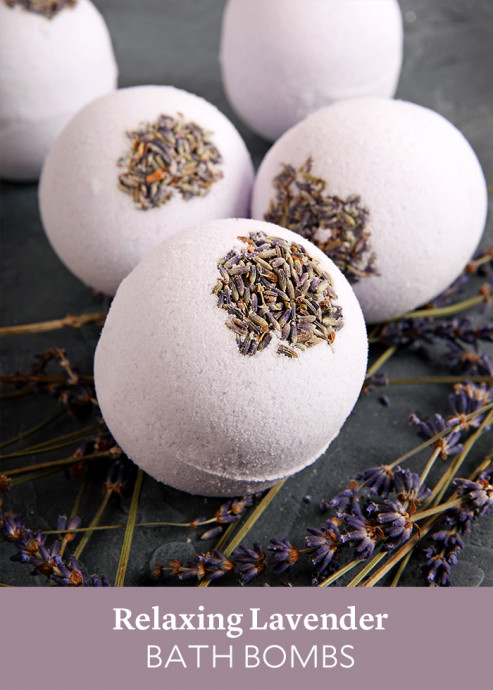 Relaxing Lavender Bath Bombs