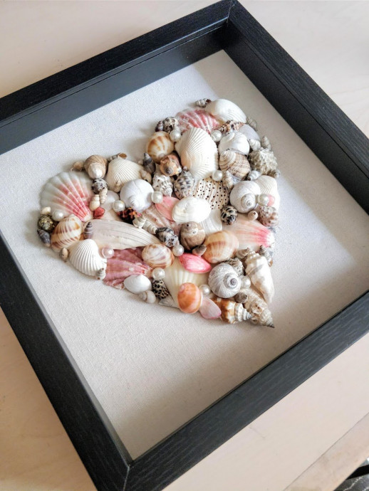 DIY Seashell Wall Art