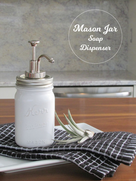 DIY Mason Jar Soap Dispenser