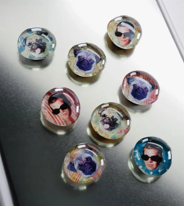 Glass Photo Magnets