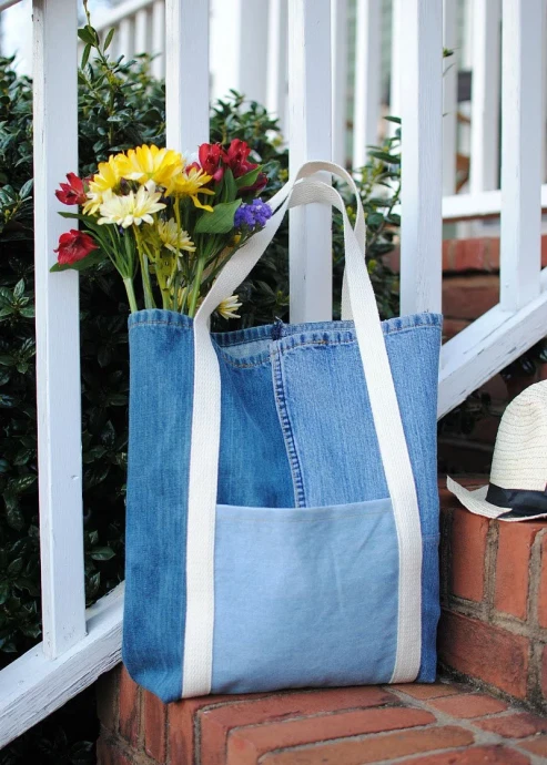 Denim Tote Bag Denim Tote Bag