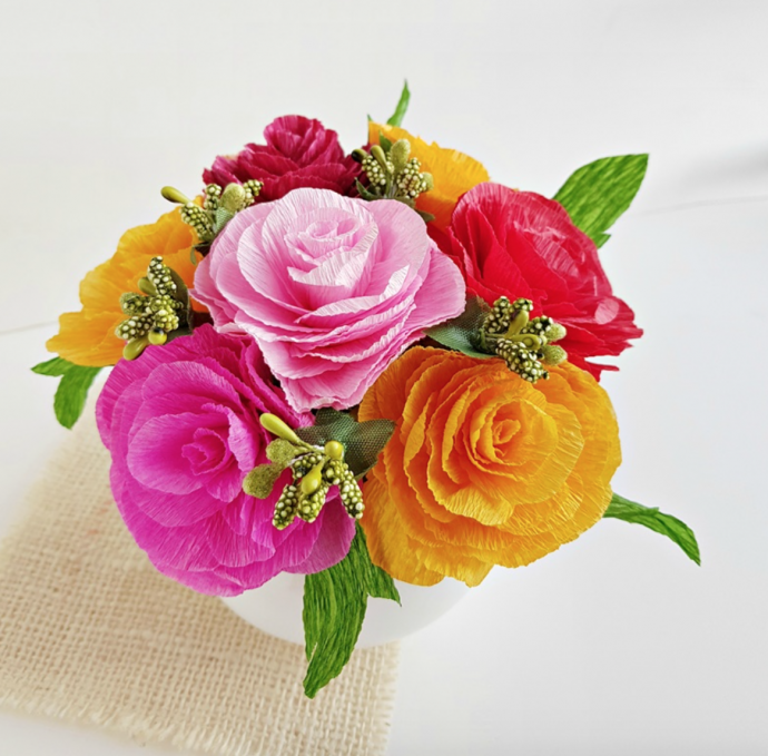 Crepe Paper Rose Crepe Paper Rose