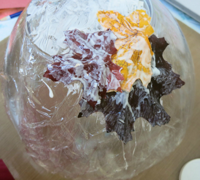 DIY Decorative Leaf Bowl for Fall