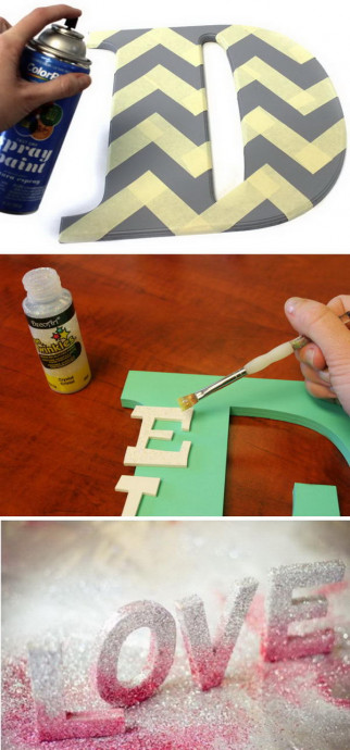 45 Awesome DIY Ideas for Making Your Own Decorative Letters 45 Awesome DIY Ideas for Making Your Own Decorative Letters