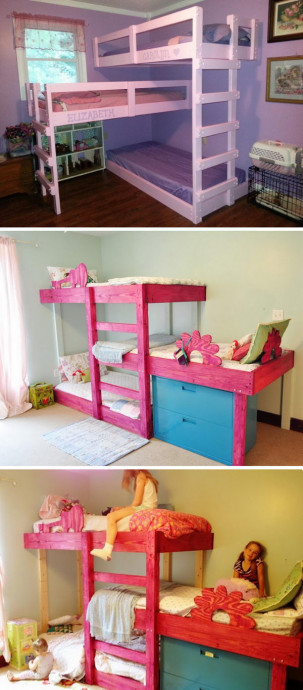 Cool DIY Kids Bunk Bed Ideas and Tutorials