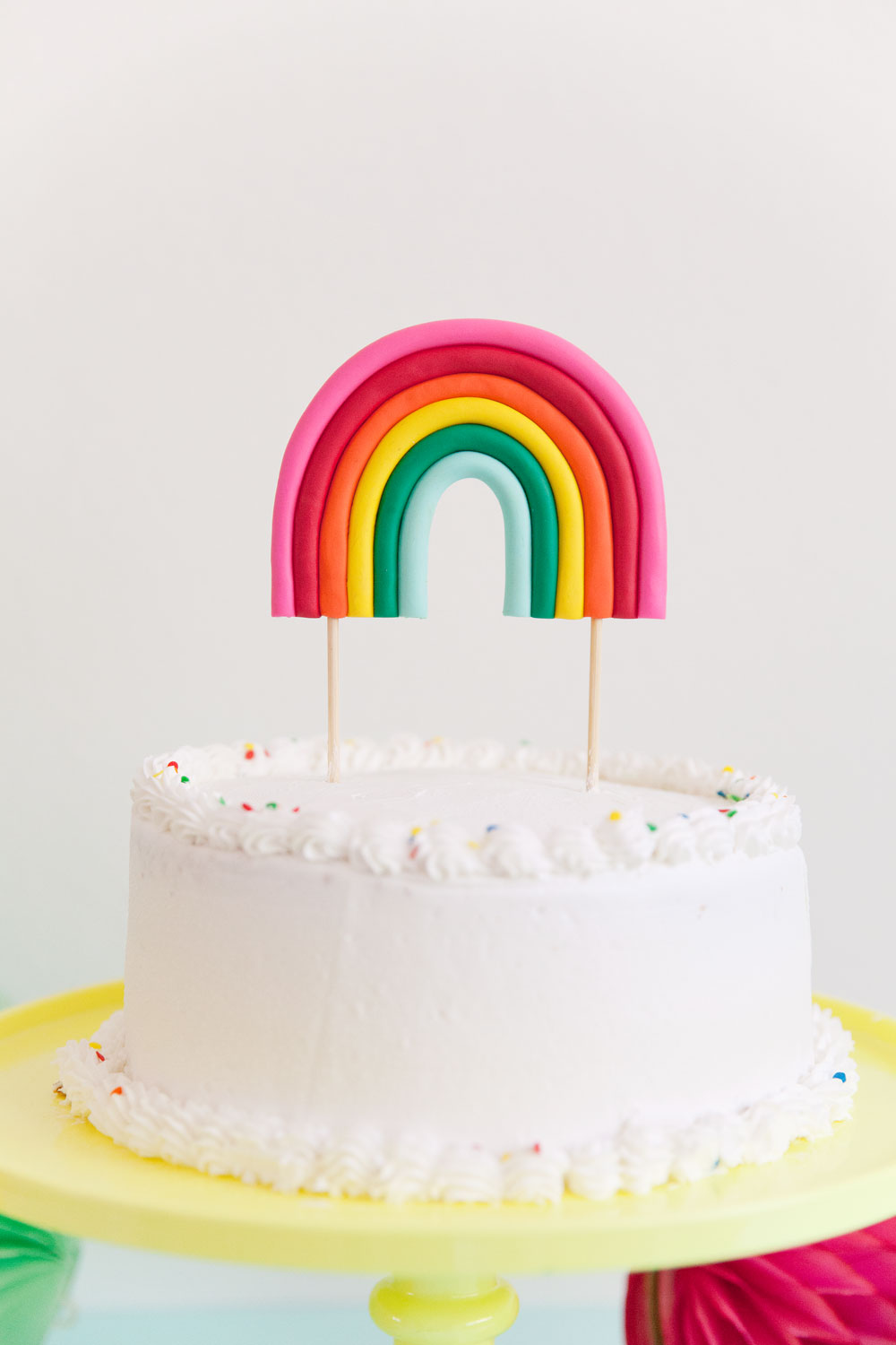Rainbow Cake Topper — AllCraftIdeas