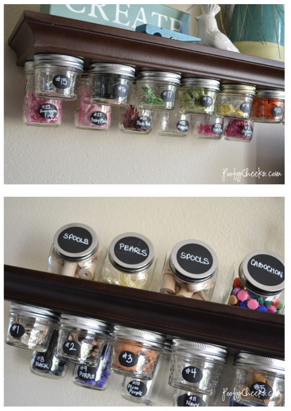 Make a Mason Jar Storage Shelf — All Craft Ideas