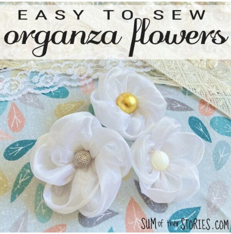Easy To Sew Organza Flowers — All Craft Ideas