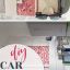 DIY Car Visor Organizer