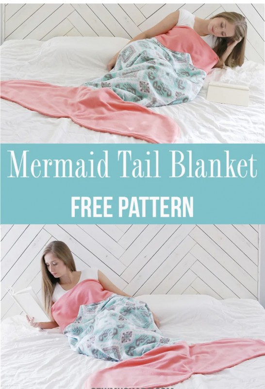 Cute Mermaid Tail Blanket — All Craft Ideas