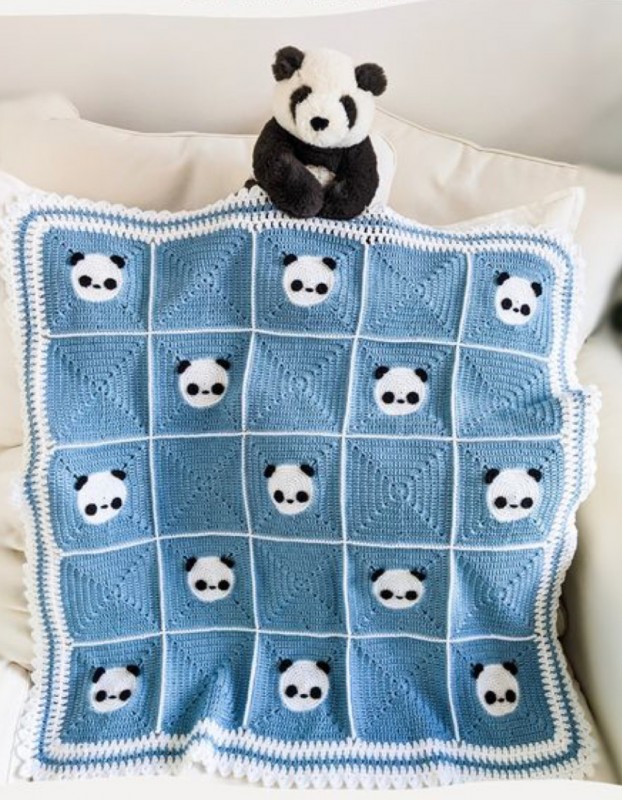 Crochet Panda Baby Blanket — All Craft Ideas