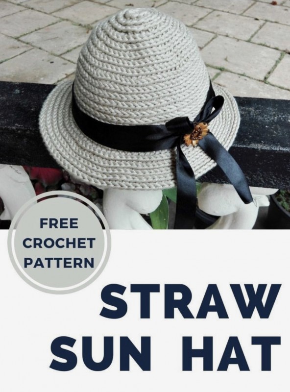 Crochet Straw Sun Hat — Craft Ideas
