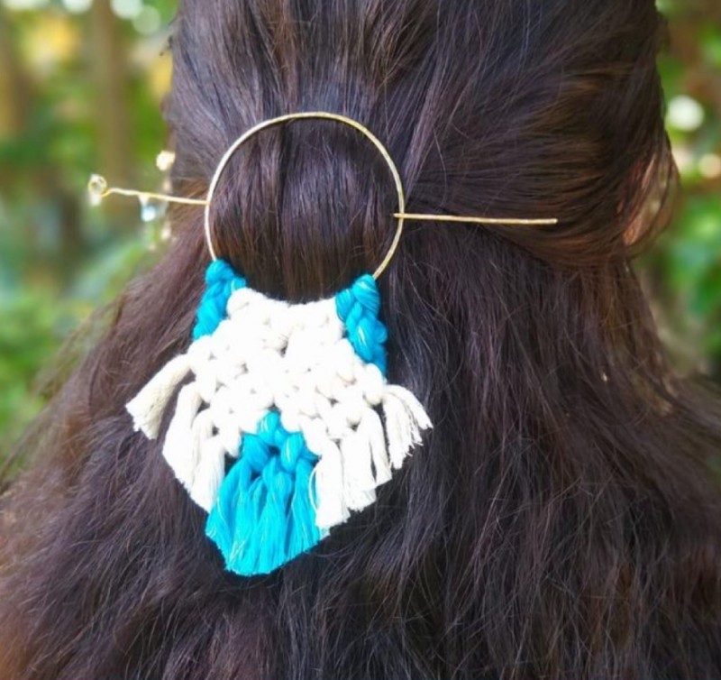 DIY Macrame Hair Pin Tutorial — All Craft Ideas