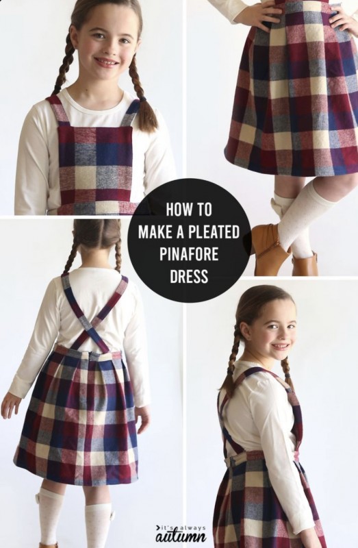 How To Make A Pleated Pinafore Dress In Any Size — All Craft Ideas