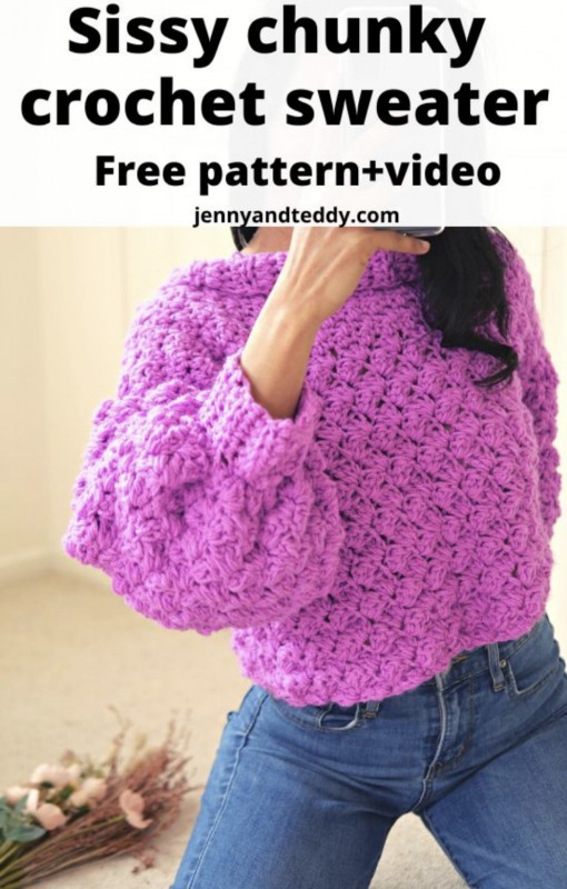 Chunky Crochet Sweater — All Craft Ideas