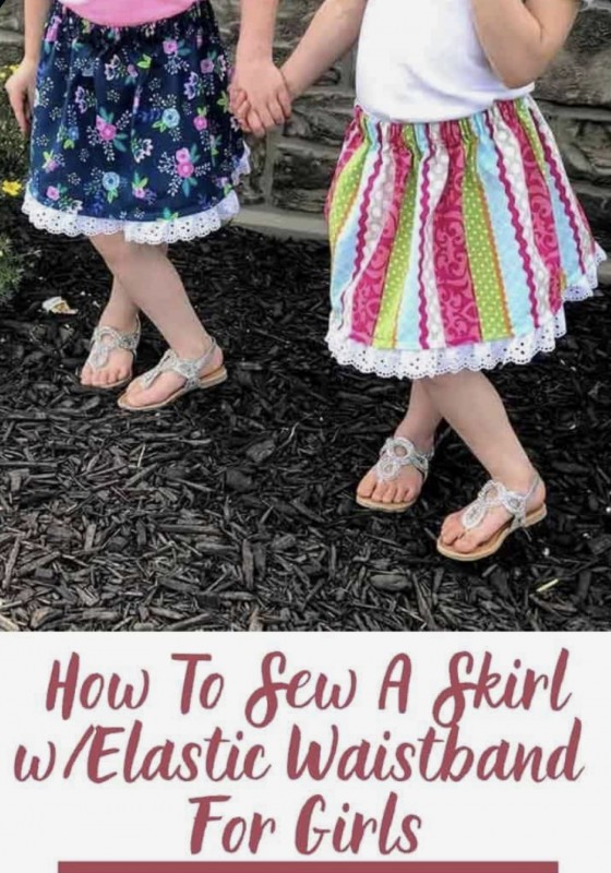 How To Sew A Skirt With Elastic Waistband For Girls — Craft Ideas