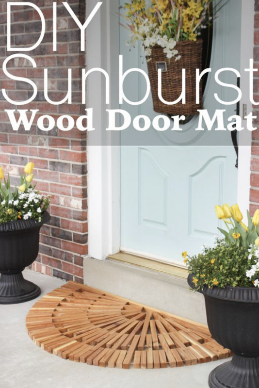 DIY Wooden Door Mat — All Craft Ideas