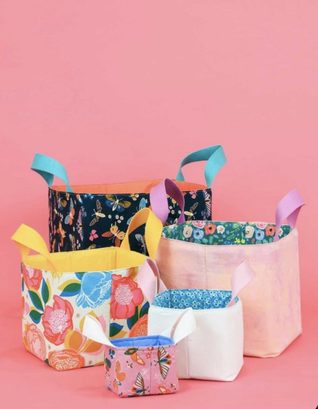 How to Sew Fabric Storage Bins — All Craft Ideas
