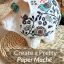 Create a Pretty Paper Mache Piggy Bank