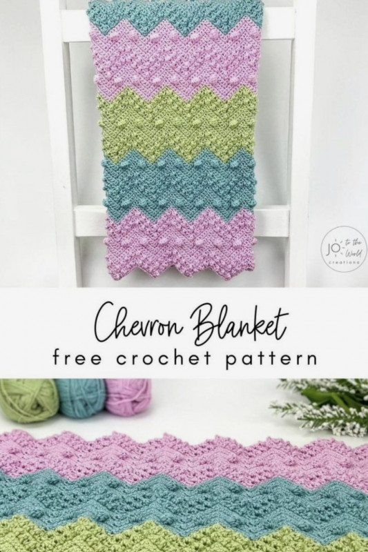 Textured Chevron Crochet Blanket — Craft Ideas