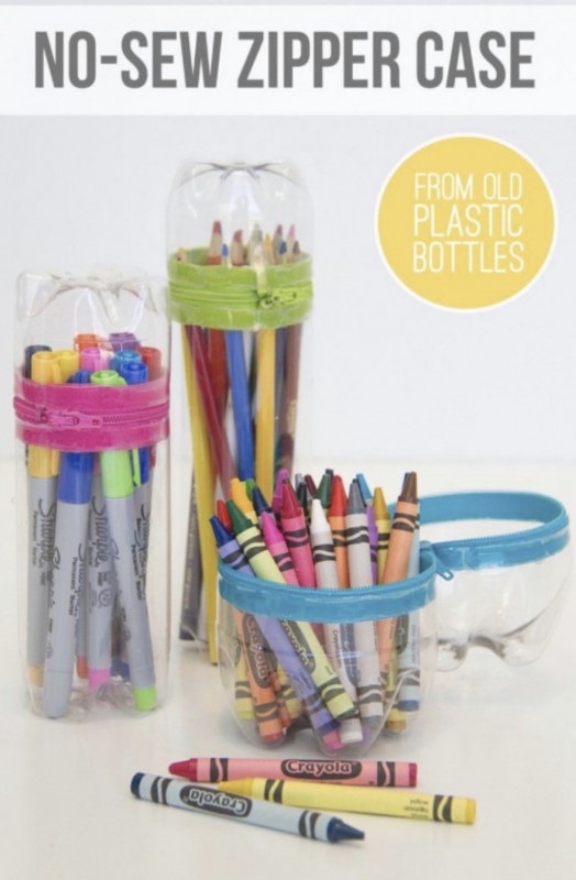 NoSew Zipper Cases From Bottles — All Craft Ideas