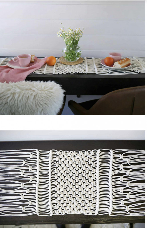 Easy Macrame Table Runner — Craft Ideas