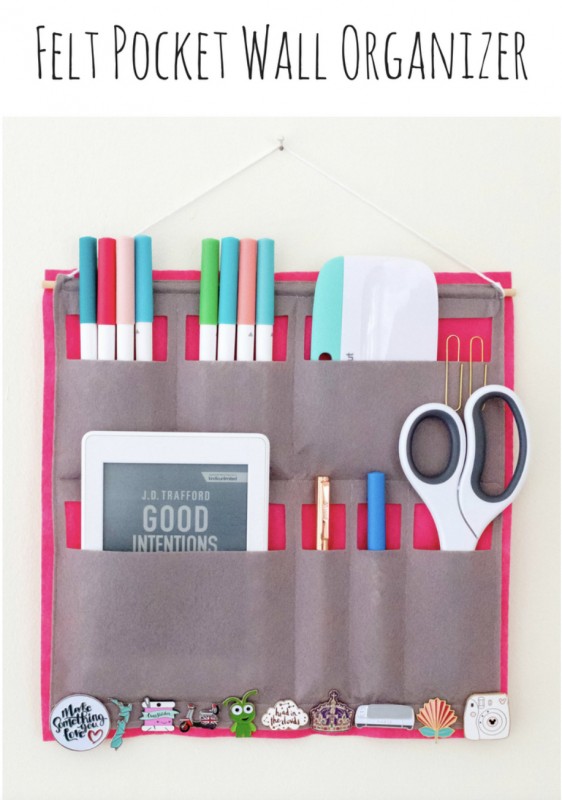 DIY Felt Pocket Wall Organizer — All Craft Ideas