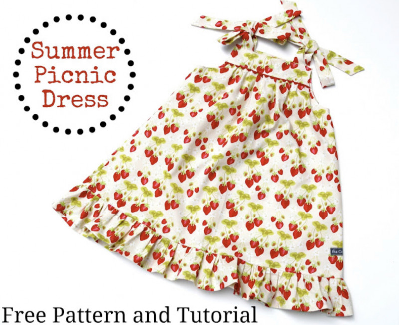 Summer Picnic Dress For Girls — All Craft Ideas