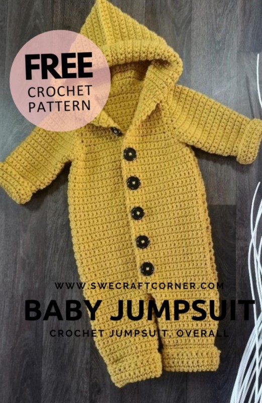 Crochet Baby Jumpsuit — All Craft Ideas