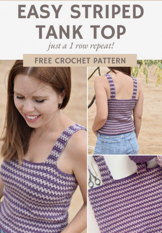 Easy Striped Tank Top — All Craft Ideas