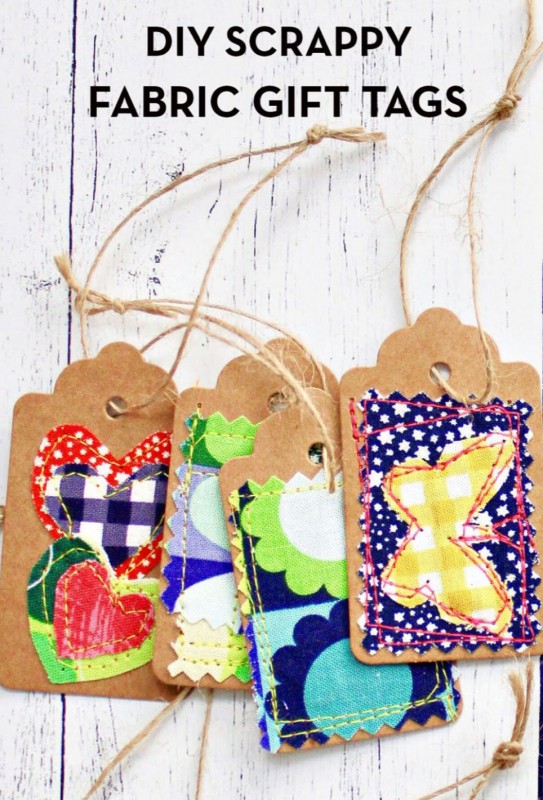 DIY Scrappy Fabric Gift Tags — All Craft Ideas