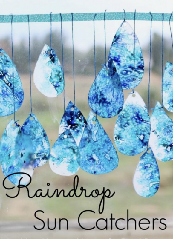 How to Make Raindrop Suncatchers — All Craft Ideas