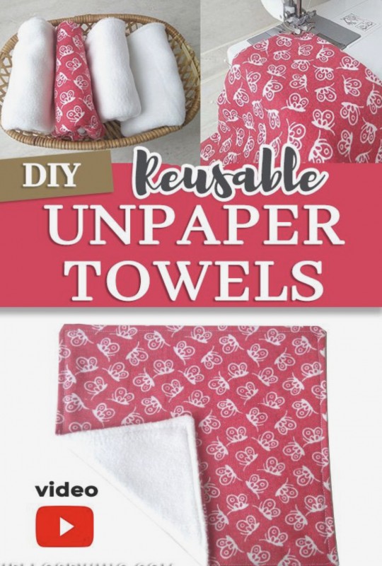 How to Make Reusable Paper Towels — All Craft Ideas