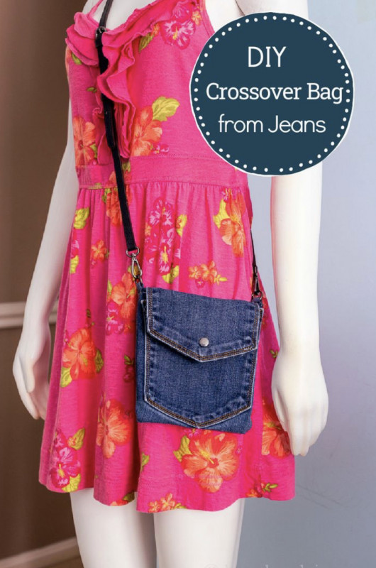 DIY a Crossbody Bag from Jeans — All Craft Ideas