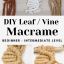 DIY Leaf Vine Macrame